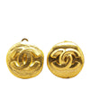 Secondhand Chanel Gold Plated CC Clip On Earrings