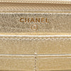 Chanel CC Metallic Lambskin Zip Around Wallet Secondhand