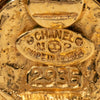 Chanel CC Gold Plated Round Clip On Earrings Secondhand