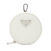 Prada Spazzolato Round Coin Pouch Bag Charm Secondhand