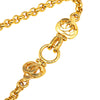 Chanel Gold Plated CC Clover Pendant Necklace Secondhand