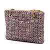 Chanel Quilted Lambskin and Tweed Double Case with Chain Secondhand