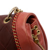 Chanel Small Quilted Lambskin Chain Detail Saddle Bag Secondhand