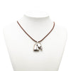 Hermès Palladium Plated Horse Head Pendant Necklace Secondhand