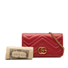 Gucci Mini GG Marmont Matelasse Calfskin Wallet On Chain Secondhand