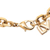 Louis Vuitton Gold Plated Brass and Strass Love Letters Charm Bracelet Secondhand