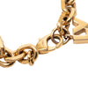 Louis Vuitton Gold Plated Brass and Strass Love Letters Charm Bracelet Secondhand