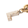 Louis Vuitton Gold Plated Brass and Strass Love Letters Charm Bracelet Secondhand
