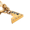Louis Vuitton Gold Plated Brass and Strass Love Letters Charm Bracelet Secondhand