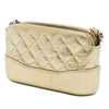 Chanel Quilted Metallic Aged Calfskin Gabrielle Clutch With Chain Secondhand