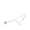 Chanel CC Plated Brass Acrylic Cube Pendant Necklace Secondhand