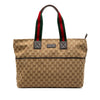 Gucci GG Canvas Web Tote Secondhand