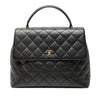 Chanel CC Quilted Caviar Kelly Top Handle Bag Secondhand