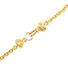 Secondhand Chanel Gold Plated CC Resin Clover Pendant Necklace