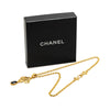 Secondhand Chanel Gold Plated CC Resin Clover Pendant Necklace