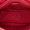 Prada Saffiano Trimmed Tessuto Dome Satchel Secondhand