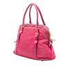 Prada Saffiano Trimmed Tessuto Dome Satchel Secondhand