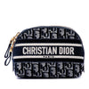 Dior Oblique Embroidered Velvet Cosmetic Pouch Secondhand