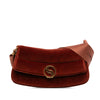 Stella McCartney Faux Velvet S Wave Padded Shoulder Bag Secondhand