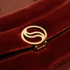 Stella McCartney Faux Velvet S Wave Padded Shoulder Bag Secondhand
