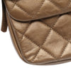 Secondhand Chanel Medium Quilted Metallic Lambskin CC Crown Flap