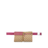 Gucci GG Canvas Web Double Pocket Belt Bag Secondhand