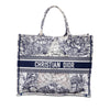 Secondhand Dior Large Canvas Embroidered Around The World Book Tote
