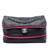 Chanel Perforated Calfskin Expandable Shoulder Bag Secondhand