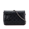 Chanel Lambskin Cambon Ligne Wallet On Chain Secondhand