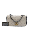 Chanel CC Quilted Lambskin Tweedy Flap Color Secondhand