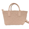 Bottega Veneta Mini Lambskin Intreccio Cabat Tote Secondhand