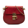 Chloé Small Smooth and Grained Calfskin Drew Crossbody Secondhand