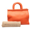 Bottega Veneta Leather Intrecciato Frame Top Handle Bag Secondhand