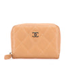 Chanel CC Quilted Caviar Zip Around Coin Purse Secondhand