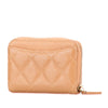 Chanel CC Quilted Caviar Zip Around Coin Purse Secondhand