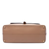 Burberry Large Bonded Leather Saddle Handle Bag Secondhand