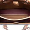 Burberry Large Bonded Leather Saddle Handle Bag Secondhand