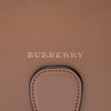 Burberry Large Bonded Leather Saddle Handle Bag Secondhand