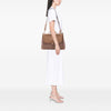 Burberry Large Bonded Leather Saddle Handle Bag Secondhand