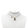 Chanel Gold Plated Enamel and Strass Pendant Necklace Secondhand