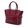 Valentino Medium Leather Rockstud Double Handle Tote Secondhand