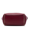 Valentino Medium Leather Rockstud Double Handle Tote Secondhand