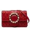 Miu Miu Matelasse Nappa Crystal Embellished Crossbody Secondhand