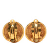 Chanel CC Gold Plated Button Clip On Earrings Secondhand