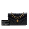 Chanel Reversed Chevron Lambskin Wallet on Chain Secondhand
