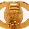 Chanel CC Gold Plated Turn Lock Clip On Earrings Secondhand