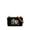 Dolce & Gabbana Crystal Embellished Satin Miss Stone Chain Crossbody Secondhand