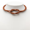 Hermès Leather Atame Knot Necklace Secondhand