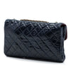 Chanel CC Quilted Crackled Glazed Calfskin Accordion Flap Secondhand