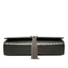 Saint Laurent Medium Croc Embossed Leather Monogram Kate Tassel Crossbody Secondhand